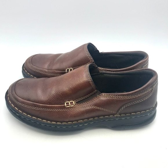 Thom Mcan Women’s Burnt Red Leather Slip on Loafers Flats Comfort Size 8.5 - Picture 5 of 7